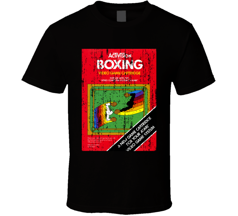 Activision Boxing Vintage Atari Video Game Box Cool T Shirt Activision Boxing Vintage Atari Video Game Box Cool T Shirt