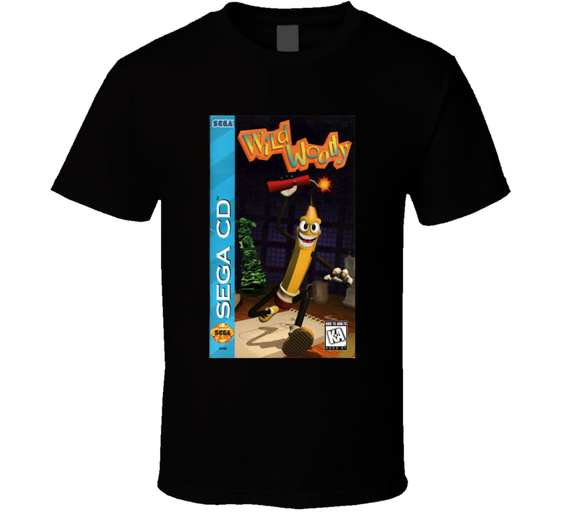 Wild Woody Vintage Sega Video Game Box Cool T Shirt Wild Woody Vintage Sega Video Game Box Cool T Shirt