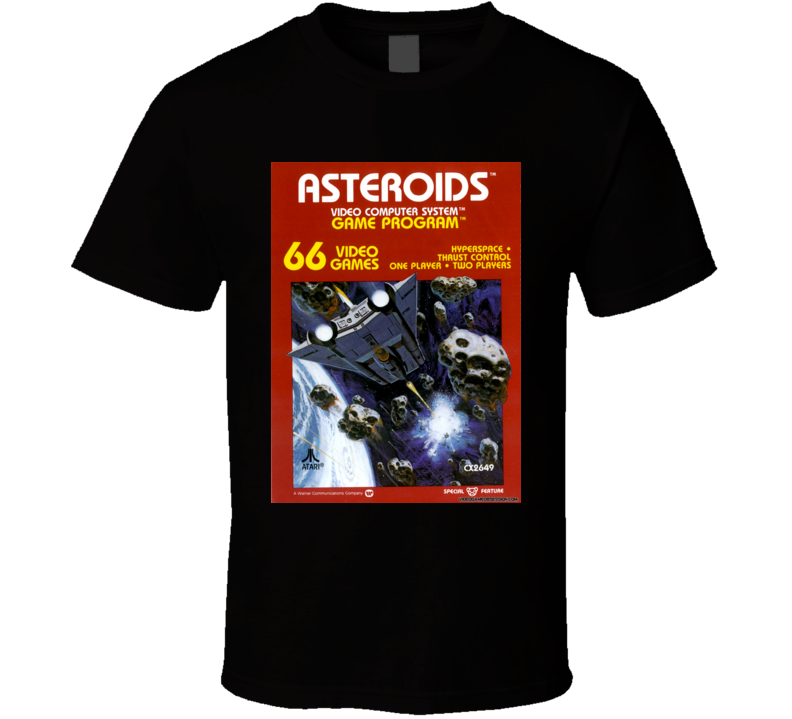 Asteroids Vintage Atari Video Game Box Cool T Shirt Asteroids Vintage Atari Video Game Box Cool T Shirt