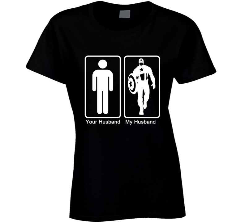 Captain America My Husband Your Husband Superhero Funny T Shirt Captain America My Husband Your Husband Superhero Funny T Shirt