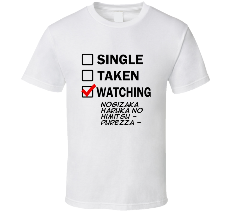 Life Is Short Watch Nogizaka Haruka no Himitsu - Purezza - Anime TV T Shirt Life Is Short Watch Nogizaka Haruka no Himitsu - Purezza - Anime TV T Shirt