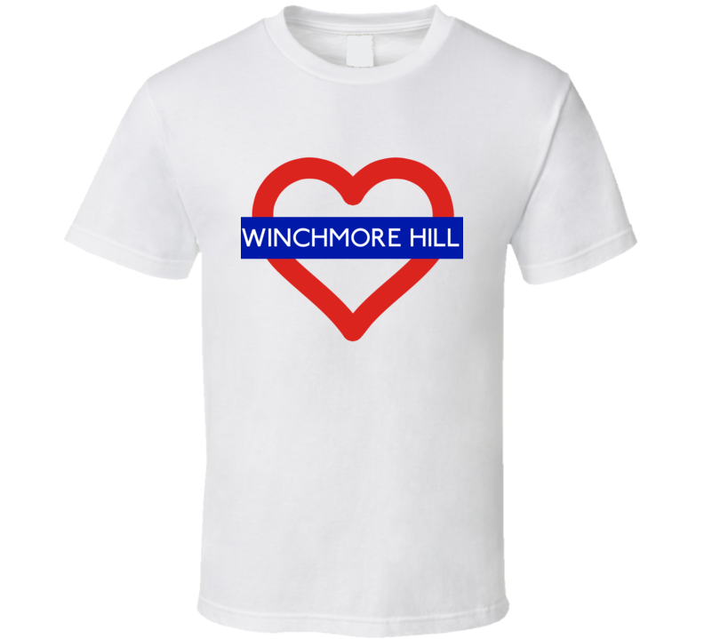 Love London Underground Tube Winchmore Hill Heart Design England T Shirt Love London Underground Tube Winchmore Hill Heart Design England T Shirt