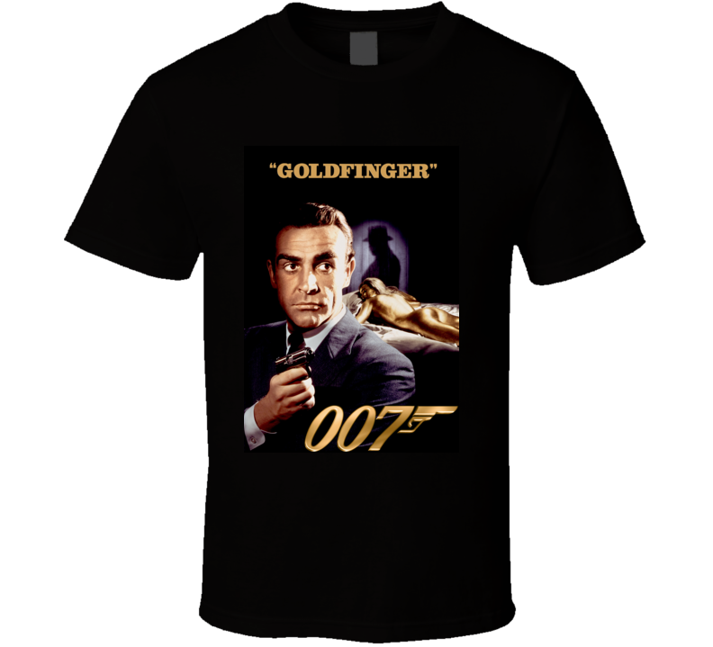 Goldfinger 007 1964 007 Movie Cover  T Shirt