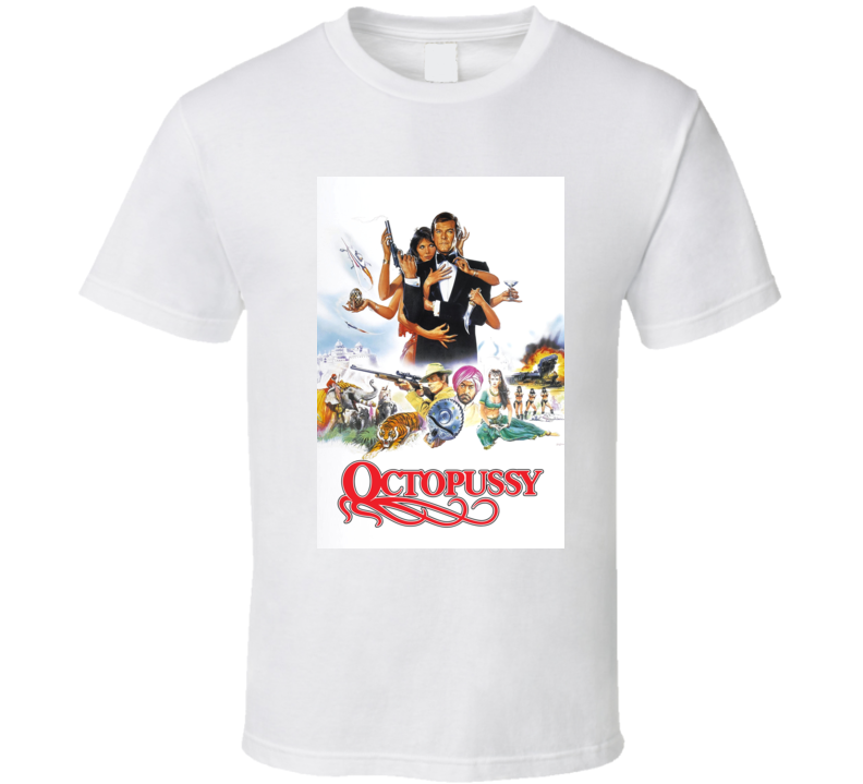 Octopussy 007 Movie Cover T Shirt Octopussy 007 Movie Cover T Shirt