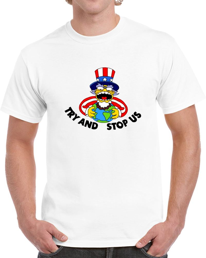 Try And Stop Us America Clever Cartoon T Shirt
