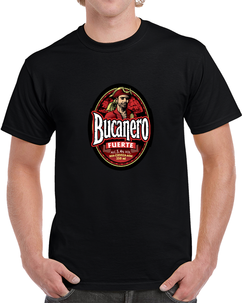 Bucanero Beer Cuba Cerveza Logo T Shirt