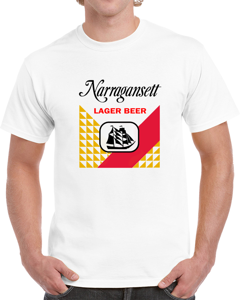 Narragansett Lager Beer Boat World Famous T Shirt 