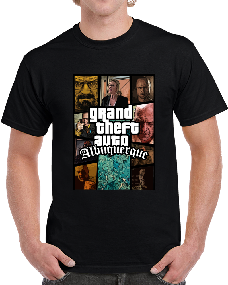 Grand Theft Auto Albuquerque New Mexico GTA Breaking Bad T Shirt Grand Theft Auto Albuquerque New Mexico GTA Breaking Bad T Shirt