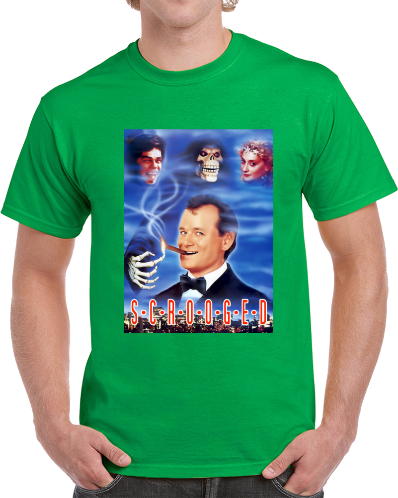 Scrooged Christmas Movie Cover T Shirt