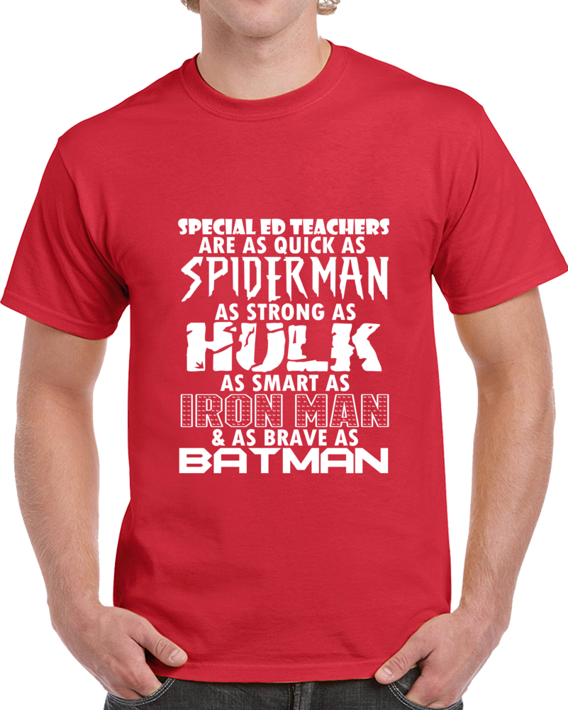 Special Ed Teachers Clever Comic Book Superhero T Shirt