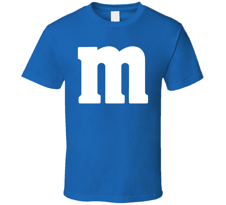 M&m's Blue Chocolate Candy Halloween Costume  T Shirt