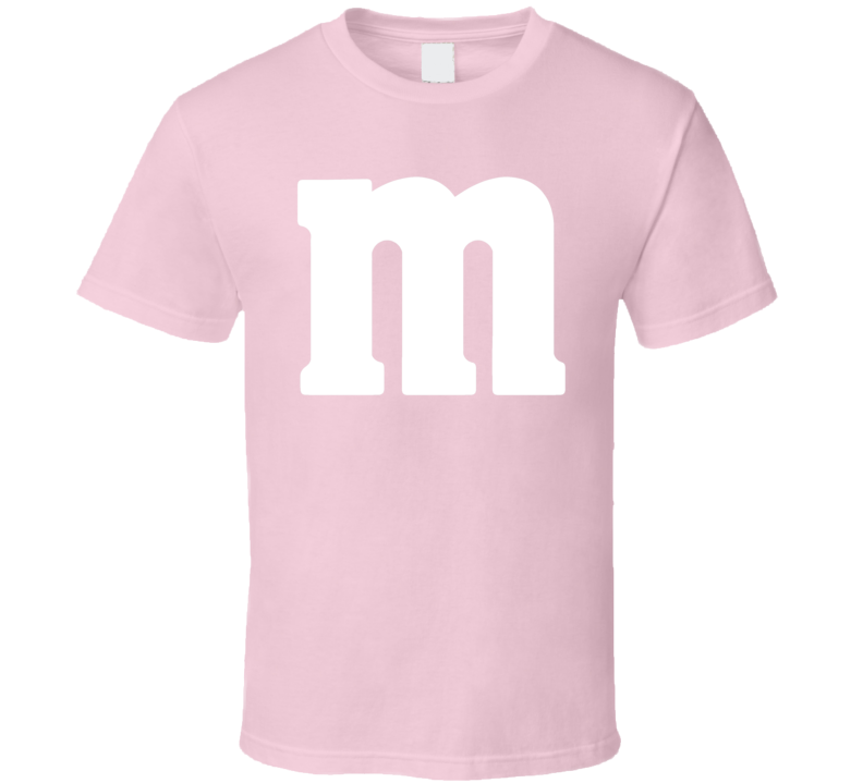 M&m's Pink Chocolate Candy Halloween Costume  T Shirt