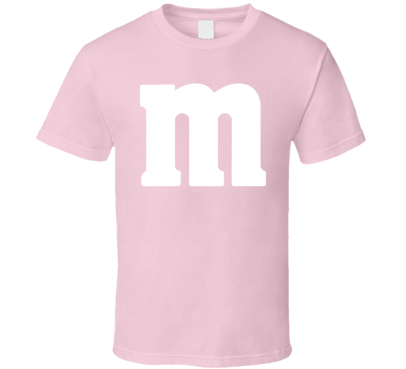 M&m's Pink Chocolate Candy Halloween Costume T Shirt M&m's Pink Chocolate Candy Halloween Costume T Shirt