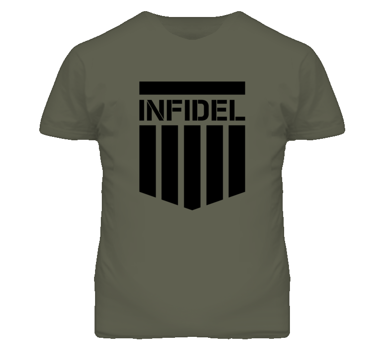 Infidel War Camp Military Fighting Combat T Shirt Infidel War Camp Military Fighting Combat T Shirt