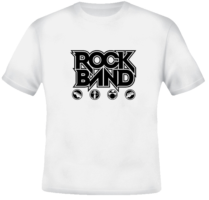 Rock Band Video Game T Shirt Rock Band Video Game T Shirt