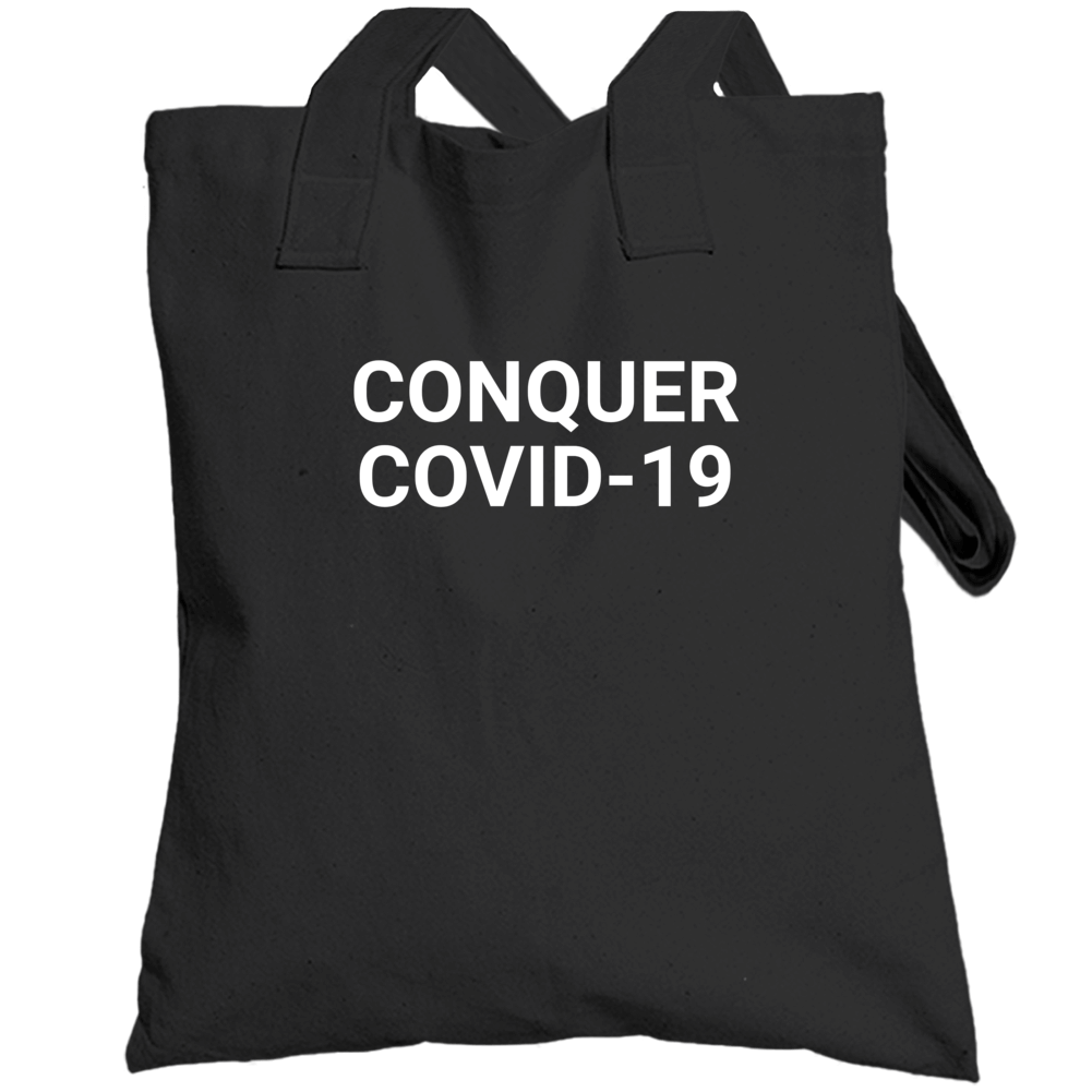 Conquer Covid-19 Coronavirus Totebag Conquer Covid-19 Coronavirus Totebag
