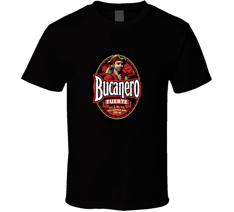 Bucanero Beer Cuba Cerveza Logo T Shirt