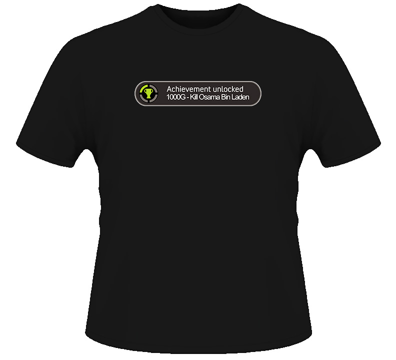 Achievement Unlocked Kill Osama Bin Laden T Shirt Achievement Unlocked Kill Osama Bin Laden T Shirt