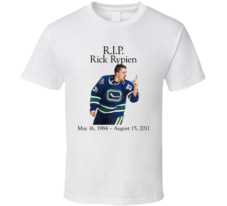 RIP Rick Rypien Winnipeg Jets 2011 Hockey T Shirt