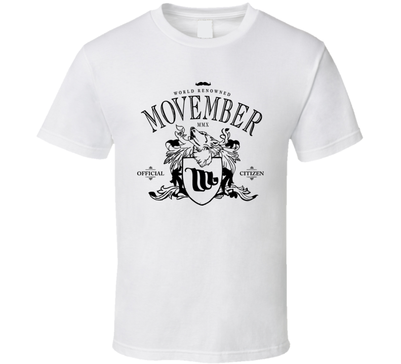 Movember Official Citizen November Funny T Shirt Movember Official Citizen November Funny T Shirt