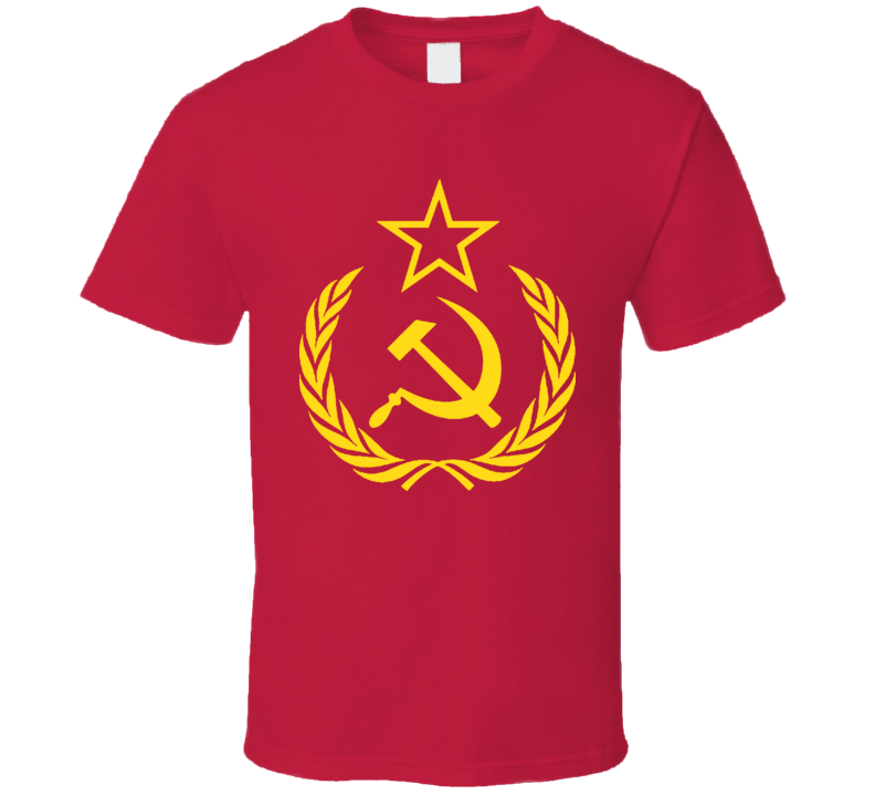 Cccp Soviet Russia Ussr Arms Star Logo T Shirt