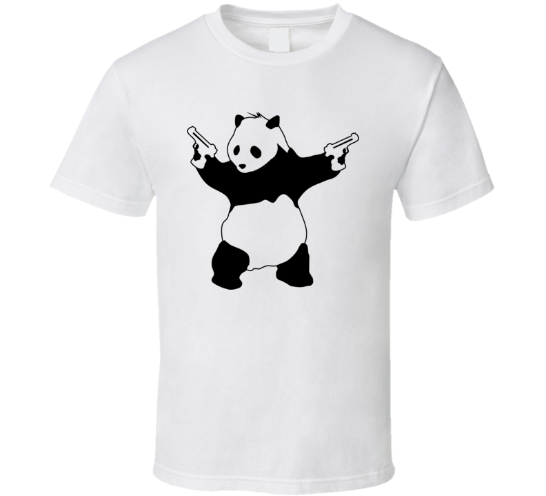 Banksy Panda With Guns Funny Cute T Shirt Banksy Panda With Guns Funny Cute T Shirt