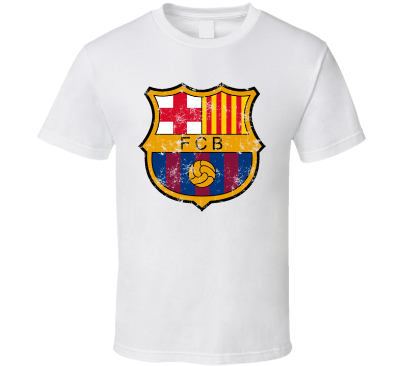 Fc Barcelona Logo Football Soccer Logo Destroyed T Shirt Fc Barcelona Logo Football Soccer Logo Destroyed T Shirt