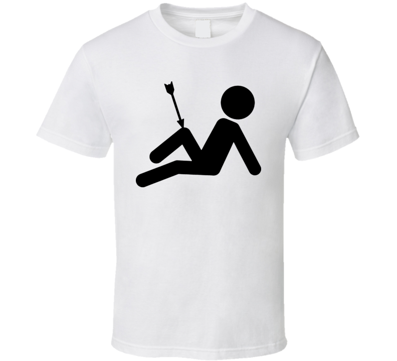 I Took An Arrow In The Knee Stick Figure Funny Game T Shirt I Took An Arrow In The Knee Stick Figure Funny Game T Shirt