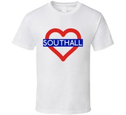 Love London Underground Tube Southall Heart Design England T Shirt 31555714