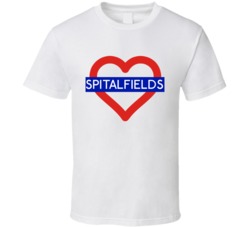 Love London Underground Tube Spitalfields Heart Design England T Shirt 31555720