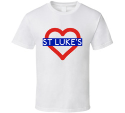 Love London Underground Tube St Luke's Heart Design England T Shirt 31555726