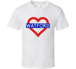Love London Underground Tube Watford Heart Design England T Shirt 31555808