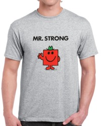 Mr Strong Character From Mr Men Book Series Fan T Shirt