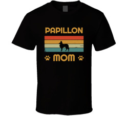 Papillon Mom T Shirt Popular Dog Breed Mothers Day Gift Present For Women