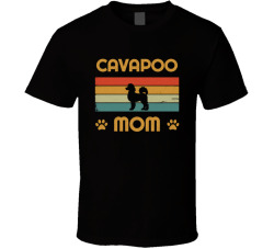 Cavapoo Mom T Shirt Popular Dog Breed Mothers Day Gift Present For Women