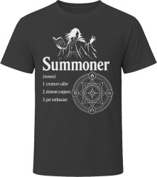 Summoner Definition RPG Role Playing Game Creature Caller T Shirt