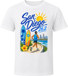 San Diego 26.2 Sun and Surf Run T Shirt