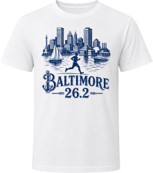 Baltimore 26.2 Harbor Marathon T Shirt