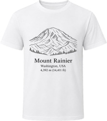 Mount Rainier Washington Summit Adventure T Shirt