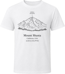 Mount Shasta California Outdoors T Shirt