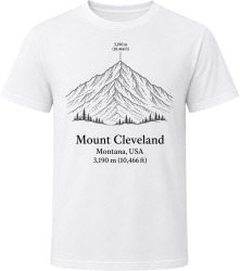 Mount Cleveland Montana Hiking T Shirt