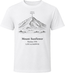 Mount Sunflower Kansas Climbing T Shirt