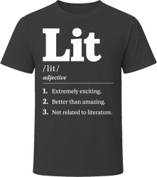 Lit Definition Funny Gen Z Gift T Shirt