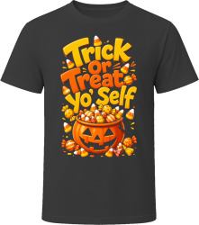 Trick Or Treat Yo' Self. Playful Halloween T Shirt