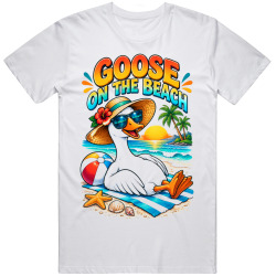 Goose on the Beach. Summer Vibes T Shirt