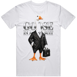 Goose in a Suit. Business Humor T Shirt