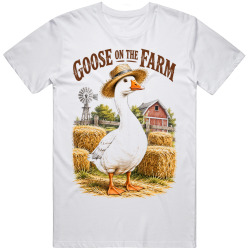 Goose on the Farm. Rustic Charm T Shirt