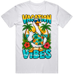 Goose in a Hawaiian . Vacation Vibes T Shirt