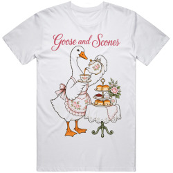 Goose with a Tea Set. Afternoon Delight T Shirt