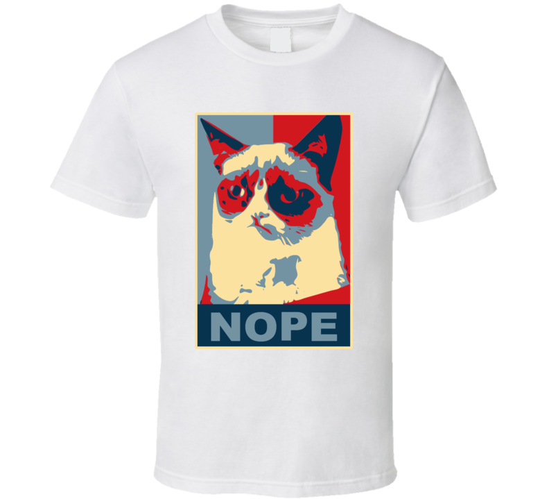 Grumpy Cat Nope Hope Poster Funny Meme T Shirt Grumpy Cat Nope Hope Poster Funny Meme T Shirt
